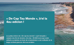 4e édition de l’appel à projet De cap tau monde !, de la CAPB