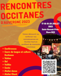 Rencontres Occitans d'Auvèrnhe 2023