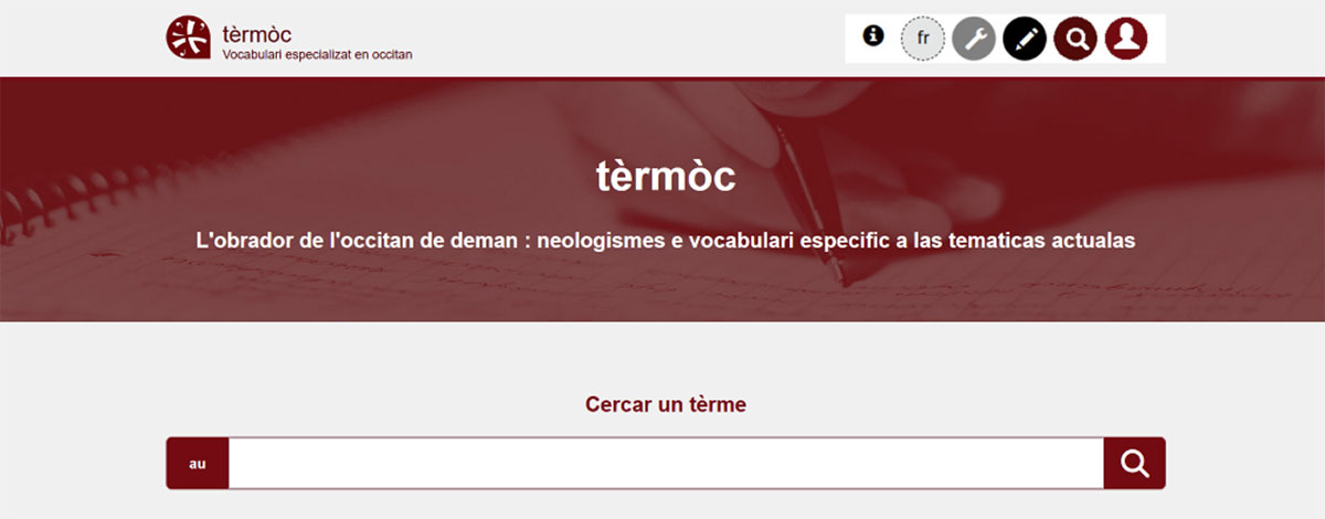 tèrmòc, la basa terminologica occitana