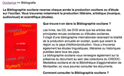 Bibliografia occitana deu Cirdòc