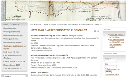 CatalÃ²g de publicacions en occitan aranÃ©s